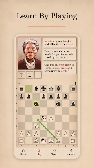 Learn Chess with Dr. Wolf [МОД: Меню, Бесконечные монеты и Открытые уровни] Screenshot 3