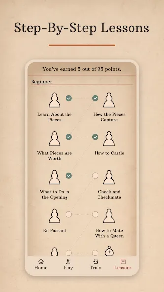 Learn Chess with Dr. Wolf [МОД: Меню, Бесконечные монеты и Открытые уровни] Screenshot 4