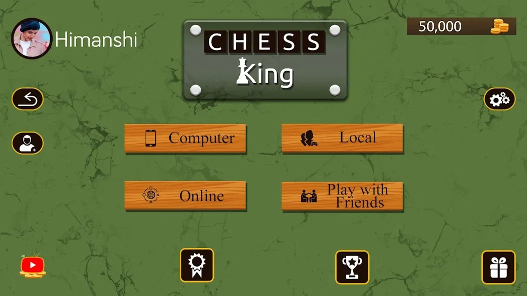 Chess King™- Multiplayer Chess (Чесс Кинг) [МОД: Все открыто, Дополнительные деньги и Меню MOD] Screenshot 1