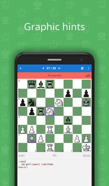 Mate in 2 (Chess Puzzles) [МОД: Много монет, Открытые уровни и Мега MOD] Screenshot 2
