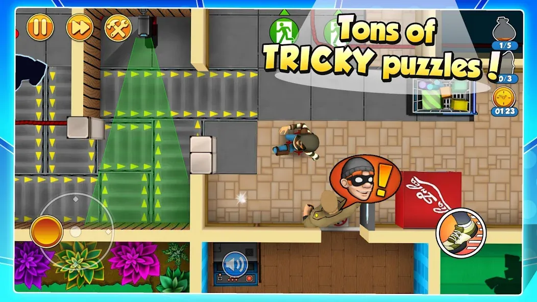 Robbery Bob 2: Double Trouble (Роббери Боб 2) [МОД: Деньги, Монеты и Меню MOD] Screenshot 1