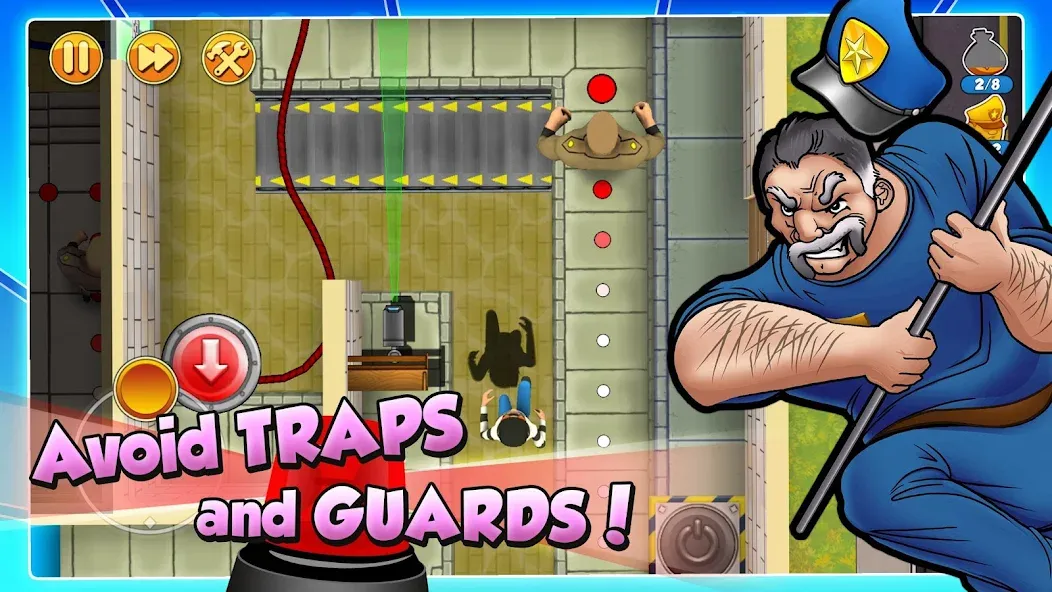Robbery Bob 2: Double Trouble (Роббери Боб 2) [МОД: Деньги, Монеты и Меню MOD] Screenshot 2