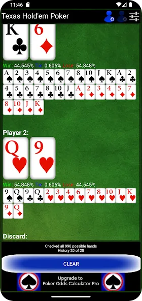 Poker Odds Calculator (Покер Оддс Калькулятор) [МОД: Бесконечные деньги, Монеты и Мега MOD] Screenshot 4