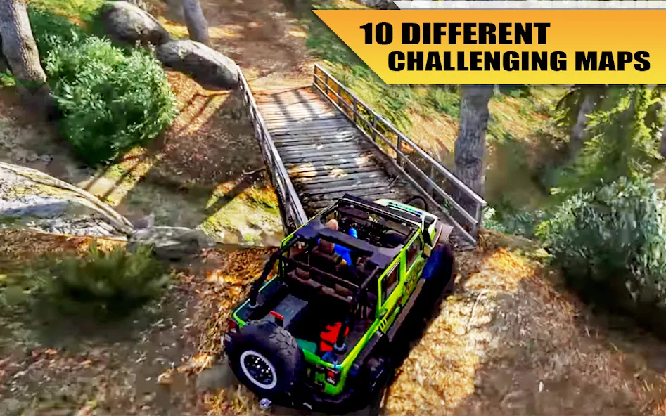 Off Road Jeep Drive Simulator [МОД: Много денег, Монет и Все открыто] Screenshot 4