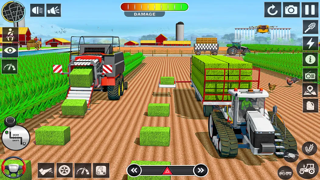 Big Tractor Farming Simulator (Биг Трактор Фарминг Симулятор) [МОД: Бесконечные деньги, Монеты и Мега MOD] Screenshot 5