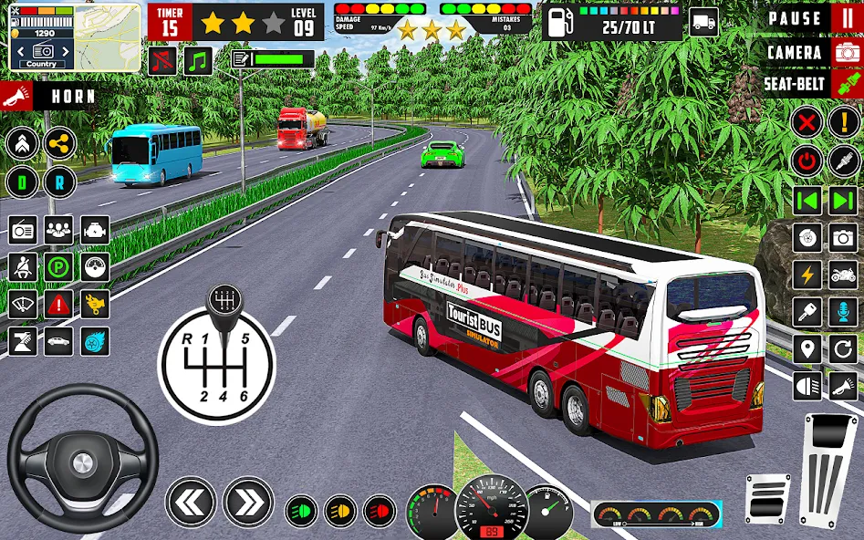 City Bus Simulator 3D Bus Game (Симулятор городского автобуса 3D  игра   ) [МОД: Меню, Бесконечные монеты и Открытые уровни] Screenshot 1