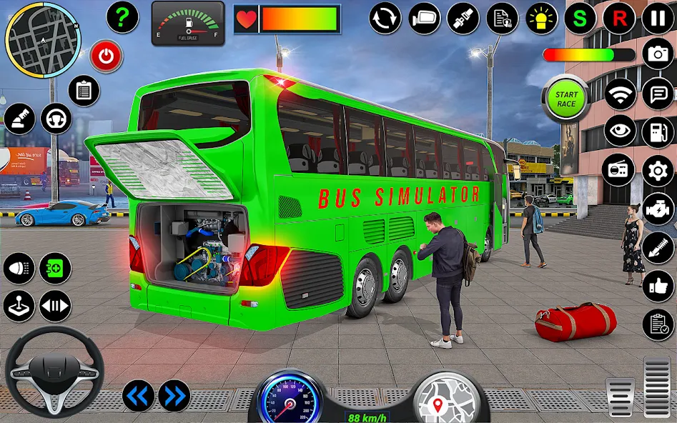 City Bus Simulator 3D Bus Game (Симулятор городского автобуса 3D  игра   ) [МОД: Меню, Бесконечные монеты и Открытые уровни] Screenshot 2
