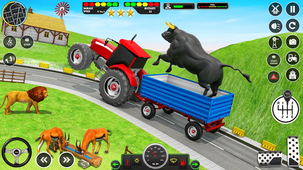 Animal Transport Truck Game 3D (Игра Грузовик для перевозки животных) [МОД: Деньги, Монеты и Меню MOD] Screenshot 3