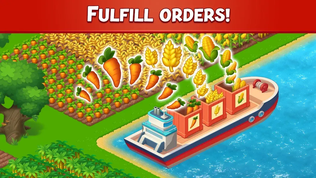 Farm City: Farming & Building (Фарм Сити) [МОД: Все открыто, Дополнительные деньги и Меню MOD] Screenshot 3