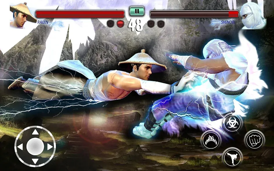 Ninja Games Fighting: Kung Fu (Ниндзя Игры Борьбы) [МОД: Все открыто, Дополнительные деньги и Меню MOD] Screenshot 1
