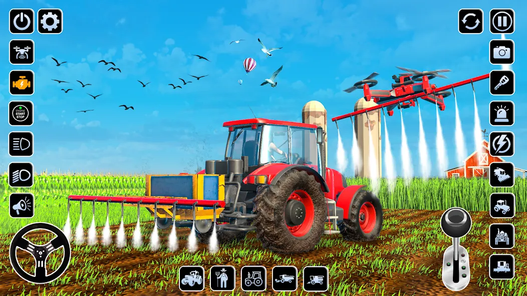 Farming Games & Tractor Games [МОД: Много монет, Открытые уровни и Мега MOD] Screenshot 2