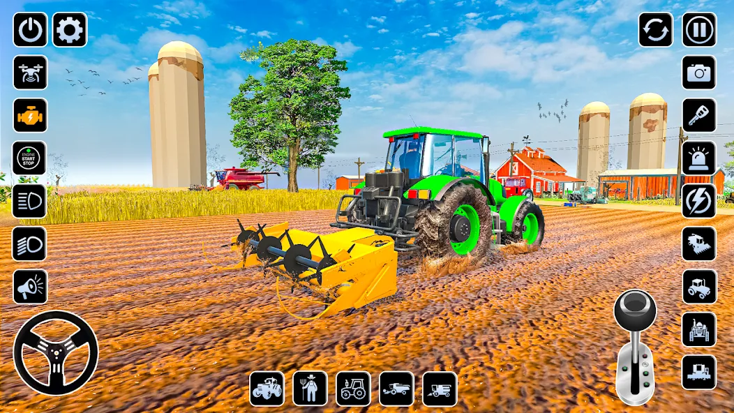 Farming Games & Tractor Games [МОД: Много монет, Открытые уровни и Мега MOD] Screenshot 3