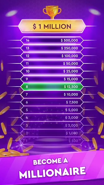 Trivia Show: TV Word Quiz Game [МОД: Все открыто, Дополнительные деньги и Меню MOD] Screenshot 5