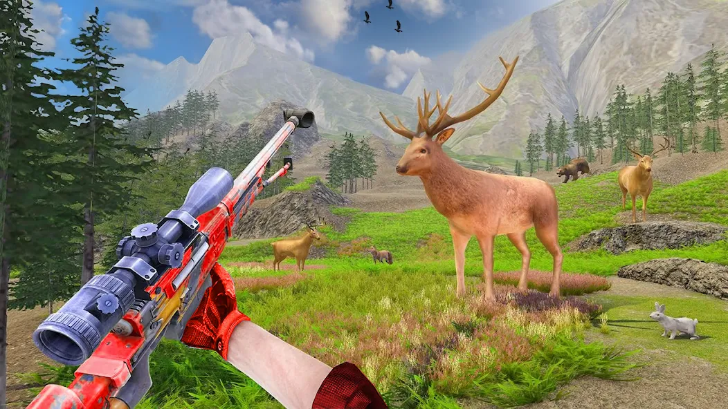 Animal Hunting -Shooting Games (Энимал Хантинг) [МОД: Много денег, Монет и Все открыто] Screenshot 3