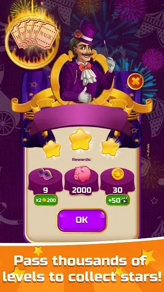 Circus Words: Magic Puzzle [МОД: Много денег, Монет и Все открыто] Screenshot 1