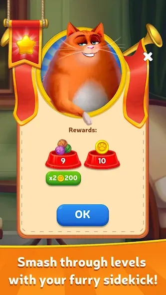Kitty Scramble: Word Game [МОД: Много монет, Открытые уровни и Мега MOD] Screenshot 2
