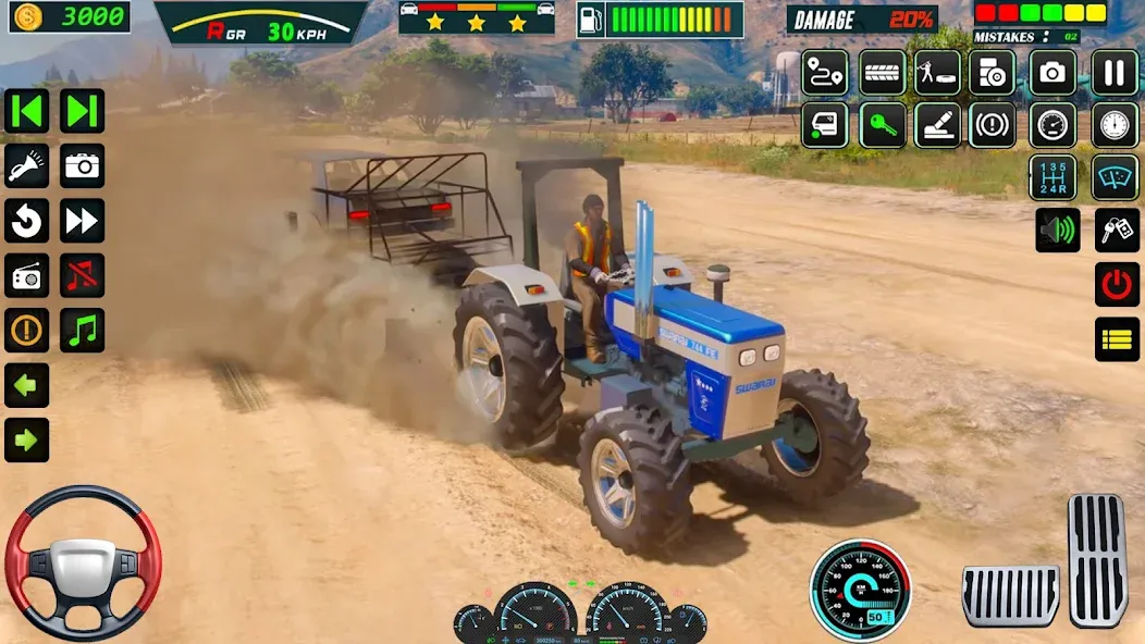 US Tractor Farming Games 3d [МОД: Меню, Бесконечные монеты и Открытые уровни] Screenshot 2