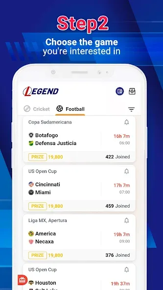 Legend Fantasy- Fantasy sports (Легенда фэнтези) [МОД: Бесконечные деньги, Монеты и Мега MOD] Screenshot 3