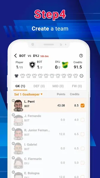 Legend Fantasy- Fantasy sports (Легенда фэнтези) [МОД: Бесконечные деньги, Монеты и Мега MOD] Screenshot 5
