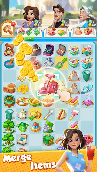 Merge Secret (Мердж Сикрет) [МОД: Бесконечные деньги, Монеты и Мега MOD] Screenshot 1