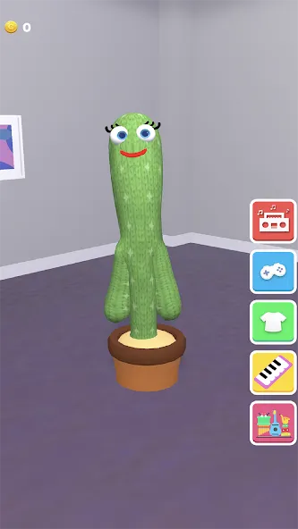 Talking Cactus (Токинг Кактус) [МОД: Много монет, Открытые уровни и Мега MOD] Screenshot 1