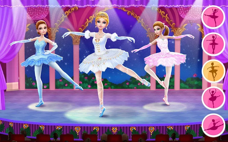 Pretty Ballerina - Girl Game [МОД: Меню, Бесконечные монеты и Открытые уровни] Screenshot 1