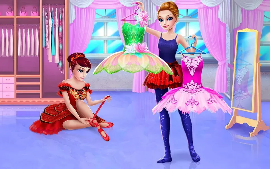 Pretty Ballerina - Girl Game [МОД: Меню, Бесконечные монеты и Открытые уровни] Screenshot 3
