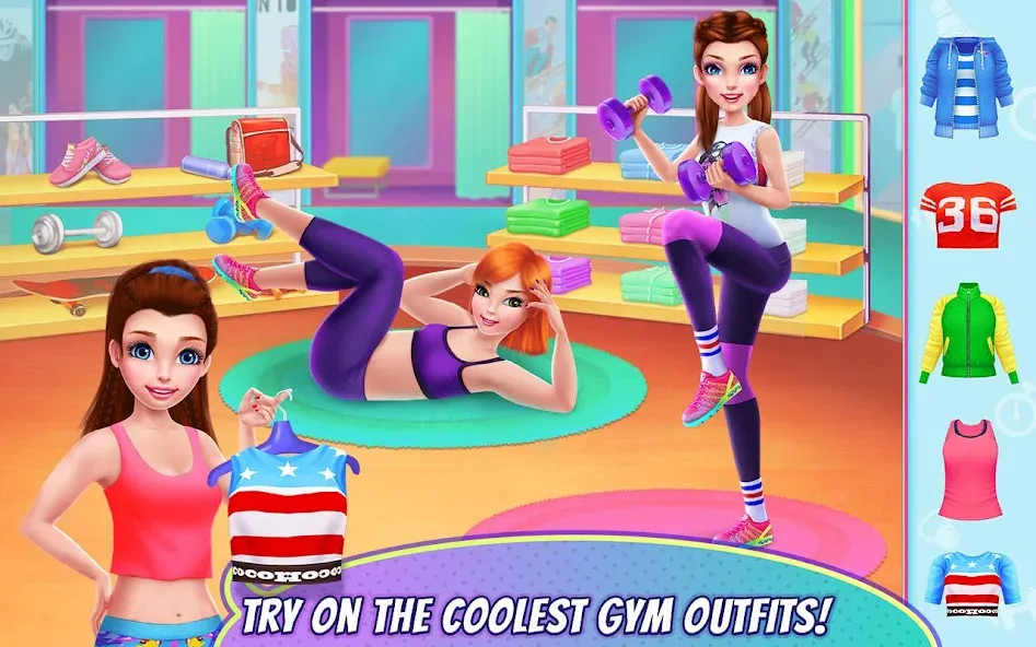 Fitness Girl - Dance & Play [МОД: Много монет, Открытые уровни и Мега MOD] Screenshot 1