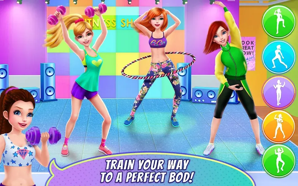 Fitness Girl - Dance & Play [МОД: Много монет, Открытые уровни и Мега MOD] Screenshot 3