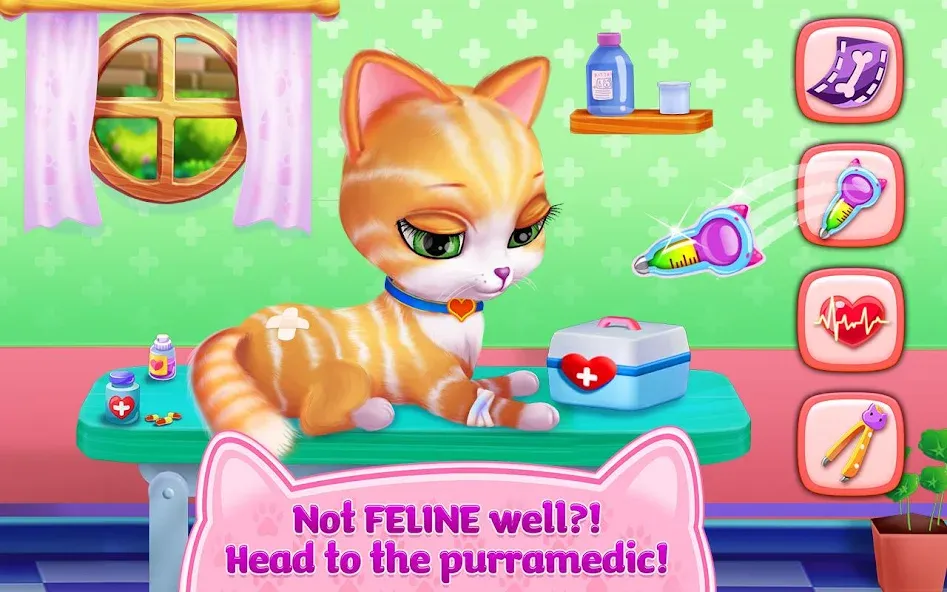 Kitty Love - My Fluffy Pet [МОД: Меню, Бесконечные монеты и Открытые уровни] Screenshot 4