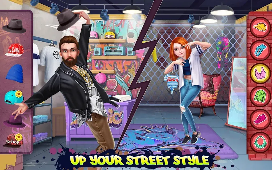 Hip Hop Battle - Girls vs Boys [МОД: Все открыто, Дополнительные деньги и Меню MOD] Screenshot 2