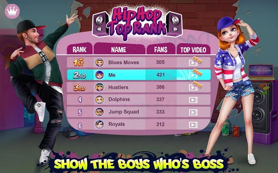 Hip Hop Battle - Girls vs Boys [МОД: Все открыто, Дополнительные деньги и Меню MOD] Screenshot 5