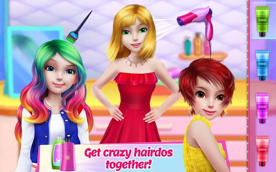 Girl Squad - BFF in Style [МОД: Меню, Бесконечные монеты и Открытые уровни] Screenshot 2