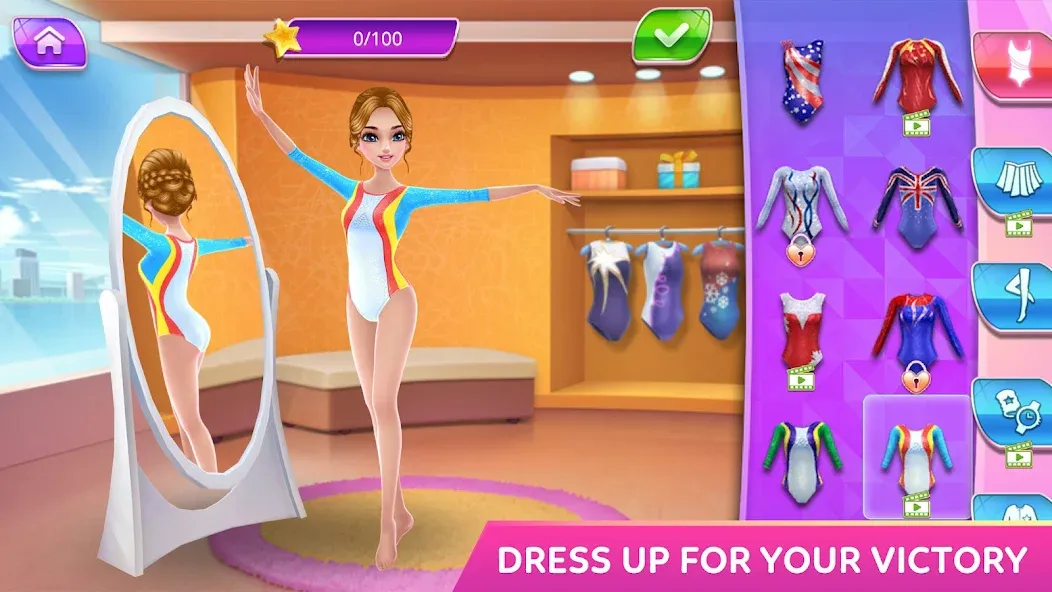 Gymnastics Superstar Star Girl [МОД: Много монет, Открытые уровни и Мега MOD] Screenshot 1