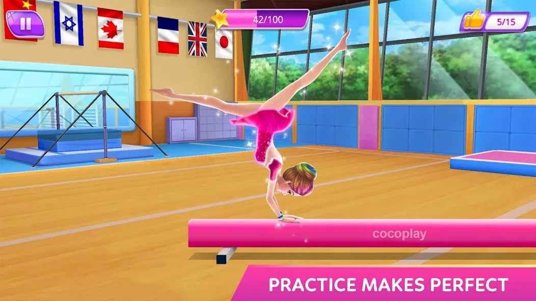 Gymnastics Superstar Star Girl [МОД: Много монет, Открытые уровни и Мега MOD] Screenshot 4