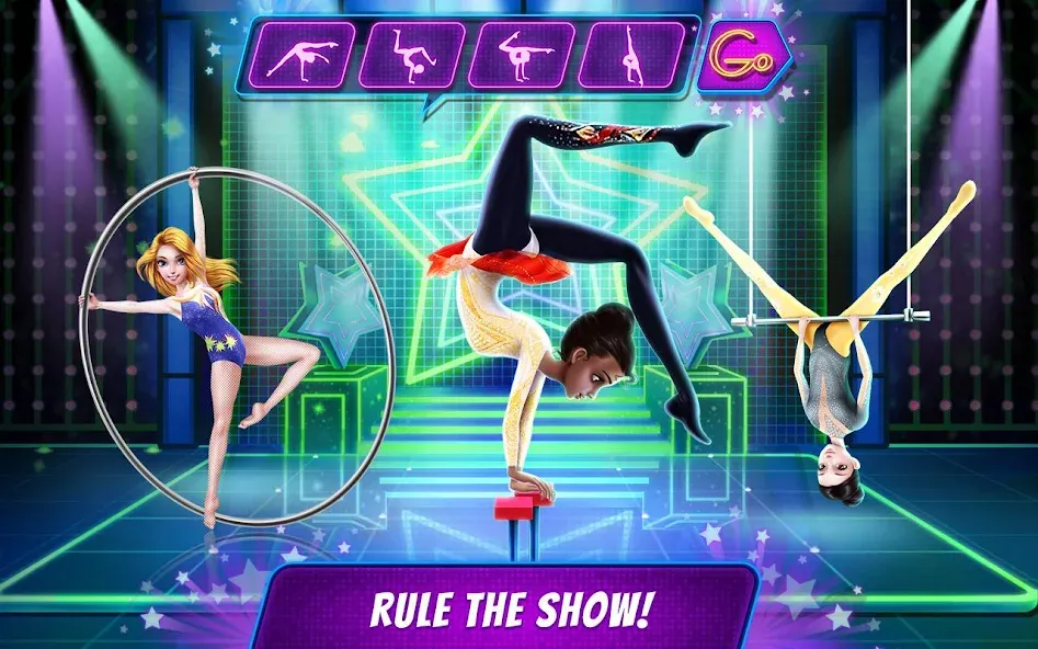 Acrobat Star Show - Girl Power [МОД: Все открыто, Дополнительные деньги и Меню MOD] Screenshot 1