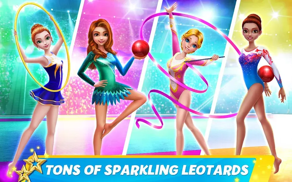 Rhythmic Gymnastics Dream Team [МОД: Все открыто, Дополнительные деньги и Меню MOD] Screenshot 1