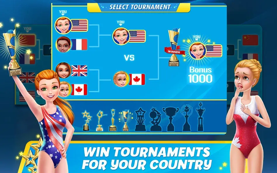 Rhythmic Gymnastics Dream Team [МОД: Все открыто, Дополнительные деньги и Меню MOD] Screenshot 3