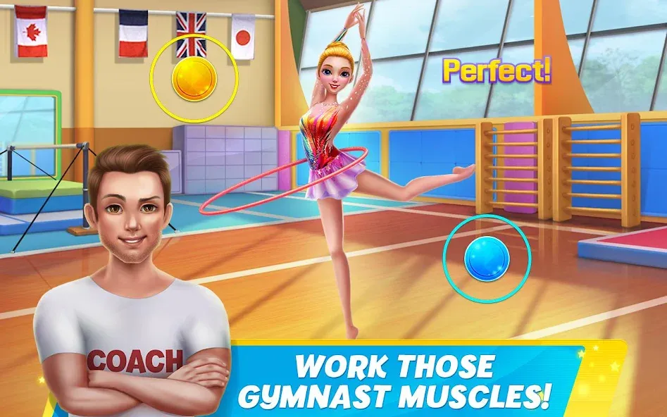 Rhythmic Gymnastics Dream Team [МОД: Все открыто, Дополнительные деньги и Меню MOD] Screenshot 5