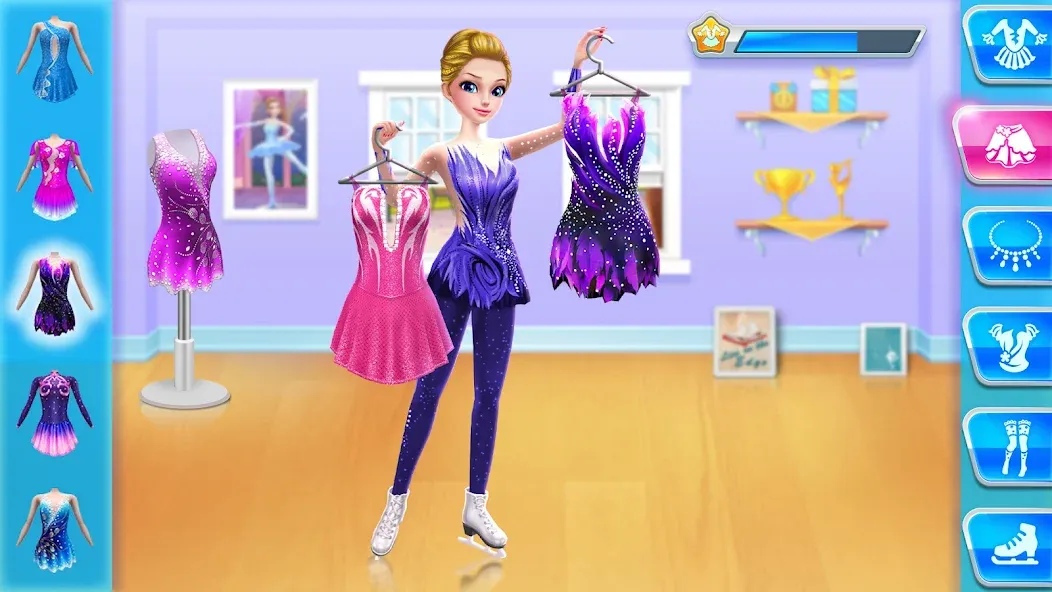 Ice Skating Ballerina Life [МОД: Деньги, Монеты и Меню MOD] Screenshot 1