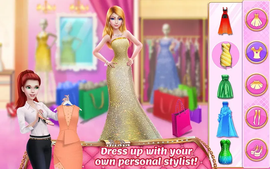 Rich Girl Mall - Shopping Game [МОД: Деньги, Монеты и Меню MOD] Screenshot 1