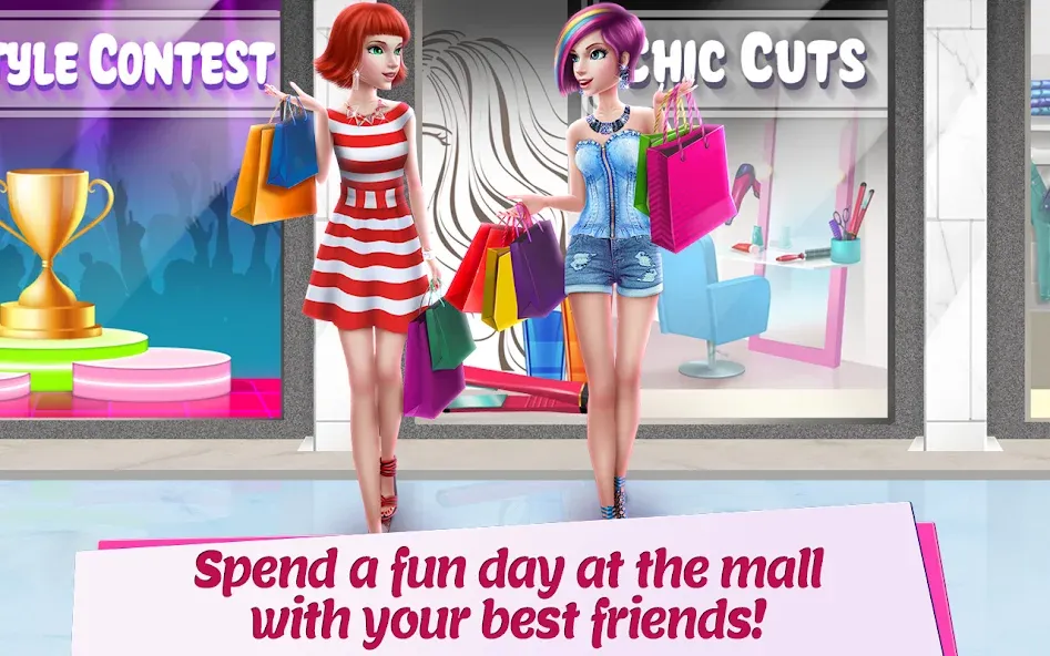 Shopping Mall Girl: Chic Game [МОД: Меню, Бесконечные монеты и Открытые уровни] Screenshot 2