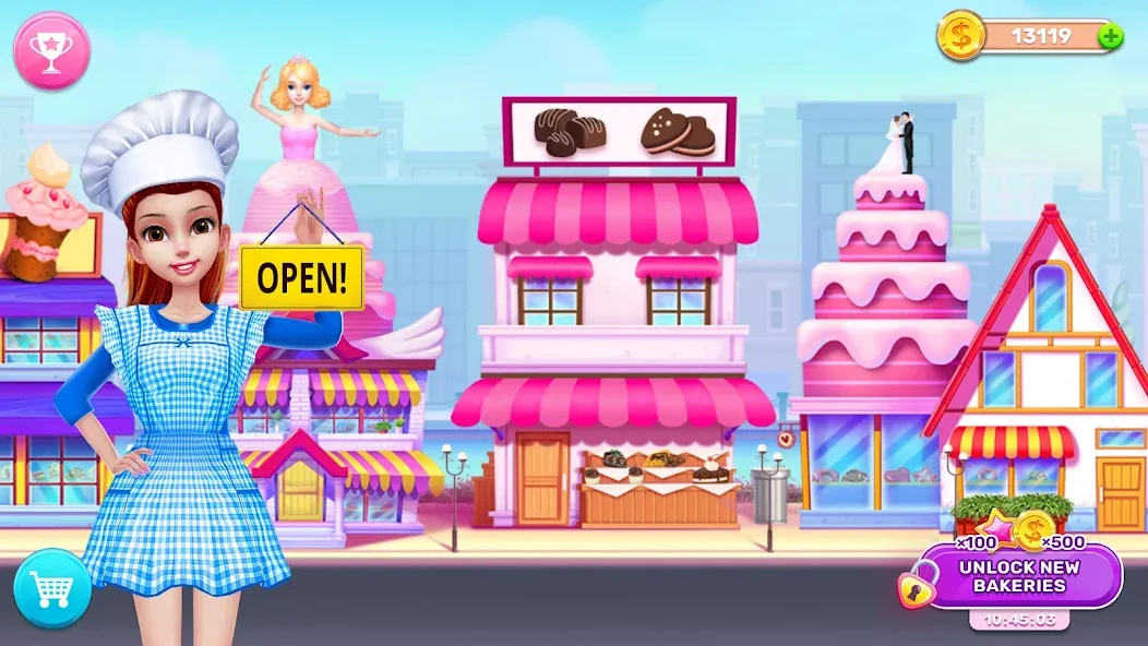 My Bakery Empire: Bake a Cake [МОД: Меню, Бесконечные монеты и Открытые уровни] Screenshot 2