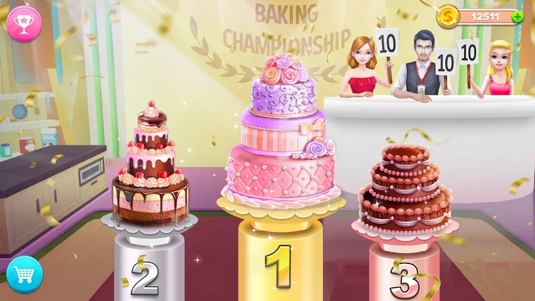 My Bakery Empire: Bake a Cake [МОД: Меню, Бесконечные монеты и Открытые уровни] Screenshot 3
