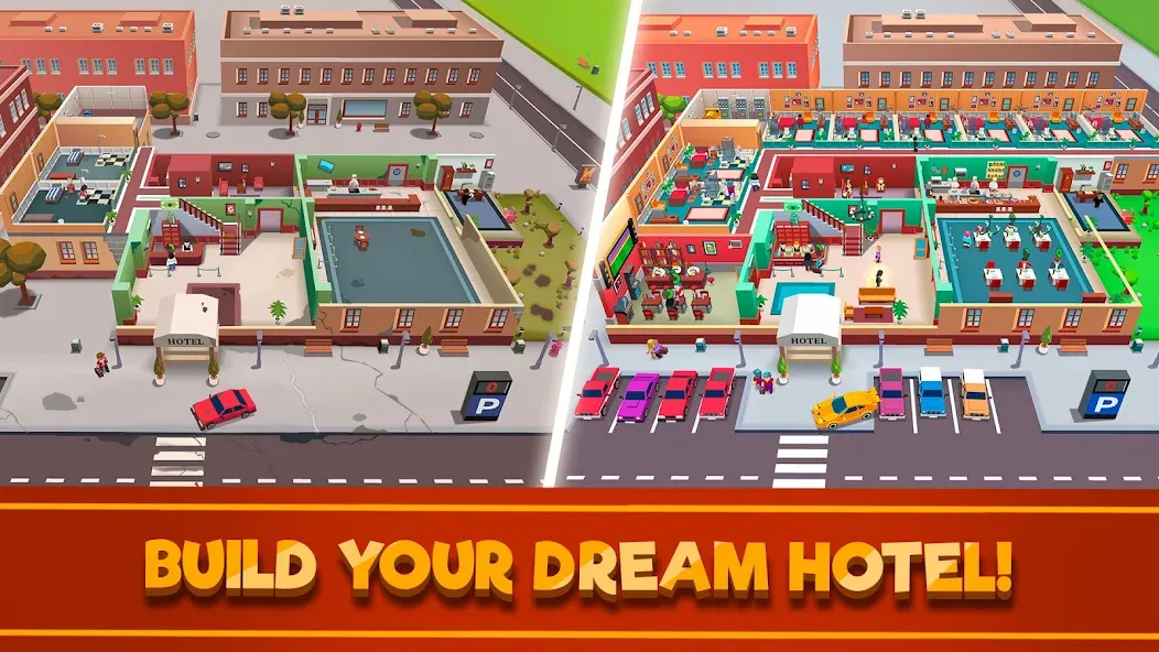 Hotel Empire Tycoon－Idle Game [МОД: Бесконечные деньги, Монеты и Мега MOD] Screenshot 1