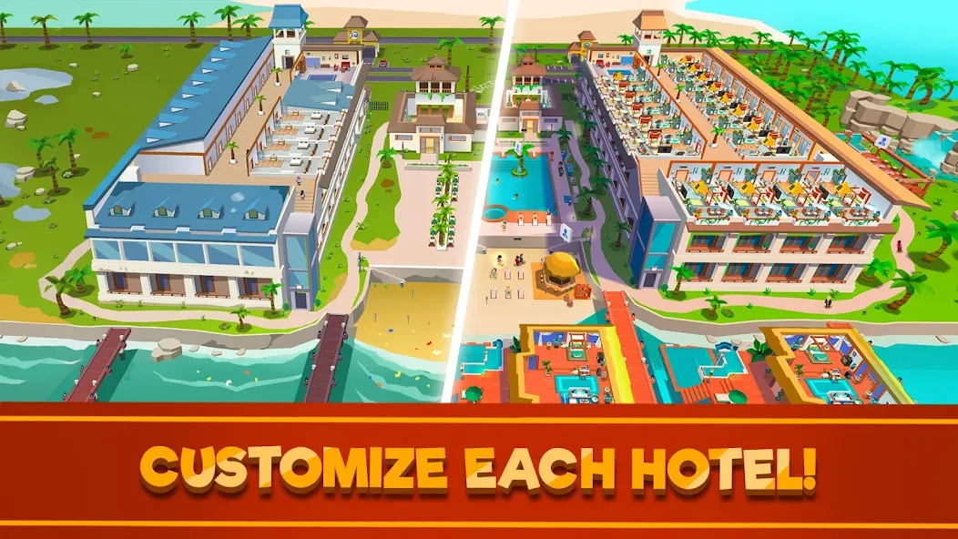 Hotel Empire Tycoon－Idle Game [МОД: Бесконечные деньги, Монеты и Мега MOD] Screenshot 2