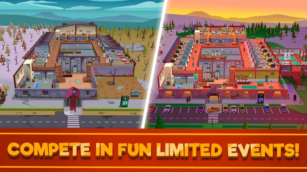 Hotel Empire Tycoon－Idle Game [МОД: Бесконечные деньги, Монеты и Мега MOD] Screenshot 3