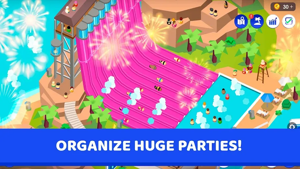 Idle Theme Park Tycoon (Айдел Тем Парк Тайкун) [МОД: Много денег, Монет и Все открыто] Screenshot 2