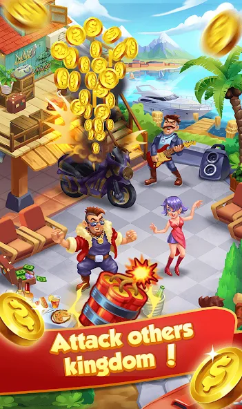 Coin Gangster - Spin Master (Коин Гангстер) [МОД: Бесконечные деньги, Монеты и Мега MOD] Screenshot 2