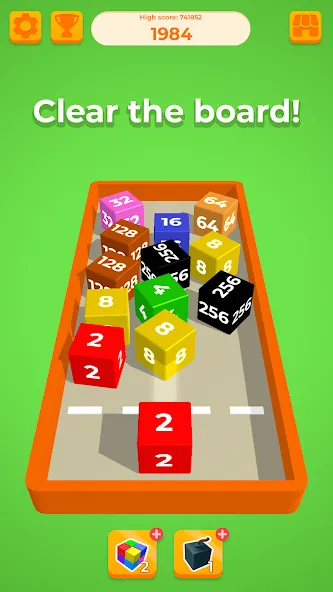 Chain Cube 2048: 3D merge game (Чейн Куб) [МОД: Много монет, Открытые уровни и Мега MOD] Screenshot 3